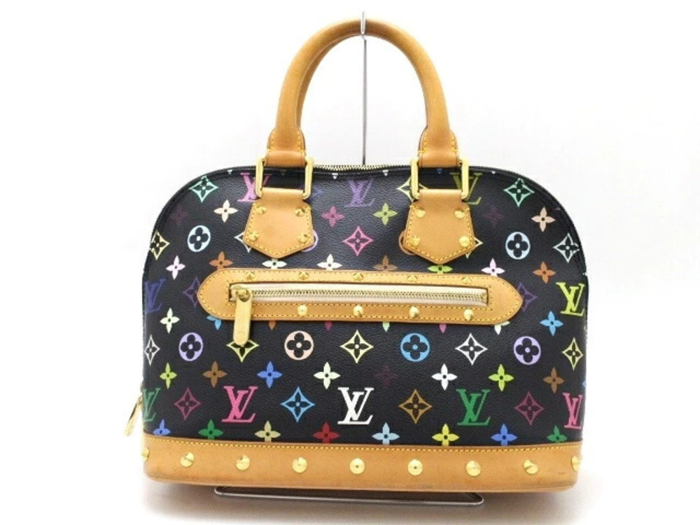 LOUIS VUITTON Alma Handbag Multicolor Noir Black